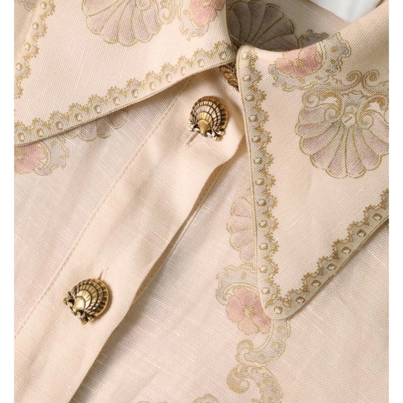 Zimmermann Cream and Tan Mini Dress - Picture 14 of 16